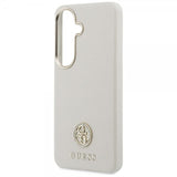 Guess Samsung Galaxy S26 Plus Kotelo Timanttikuvioitu Logo MagSafe Beige