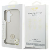 Guess Samsung Galaxy S26 Plus Kotelo Timanttikuvioitu Logo MagSafe Beige