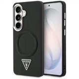 Guess Samsung Galaxy S26 Kuori Triangle Logo Kohokuvioitu MagSafe Musta
