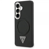 Guess Samsung Galaxy S26 Kuori Triangle Logo Kohokuvioitu MagSafe Musta
