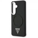 Guess Samsung Galaxy S26 Kuori Triangle Logo Kohokuvioitu MagSafe Musta
