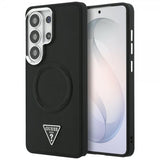 Guess Samsung Galaxy S26 Ultra Kuoret Triangle Logo Embossed MagSafe Musta