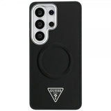 Guess Samsung Galaxy S26 Ultra Kuoret Triangle Logo Embossed MagSafe Musta