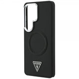 Guess Samsung Galaxy S26 Ultra Kuoret Triangle Logo Embossed MagSafe Musta