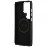 Guess Samsung Galaxy S26 Ultra Kuoret Triangle Logo Embossed MagSafe Musta