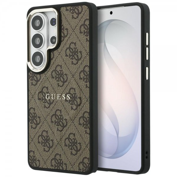 Guess Samsung Galaxy S26 Ultra Kuoret 4G Embossed MagSafe Ruskea