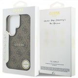 Guess Samsung Galaxy S26 Ultra Kuoret 4G Embossed MagSafe Ruskea
