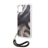 Guess iPhone 11 -suojakuori Marble harmaa