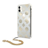 Guess iPhone 11 -suojakuori Chain Peony Gold