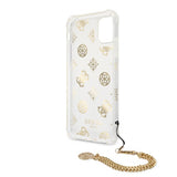 Guess iPhone 11 -suojakuori Chain Peony Gold
