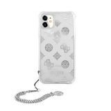 Guess iPhone 11 -suojakuori, Chain Peony Silver