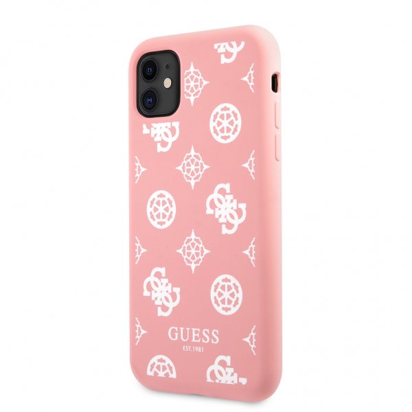 Guess iPhone 11 -suojakuori Peony Rosa