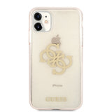 Guess iPhone 11 -suojakuori Full Glitter Kulta