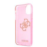 Guess iPhone 11 -suojakuori, täynnä kimalletta, pinkki
