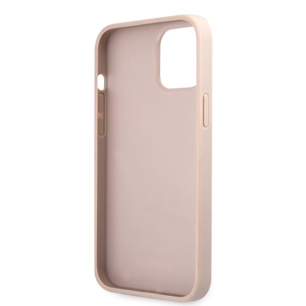 Guess iPhone 12 Pro Max -kuoret, Printed Stripe, pinkki