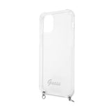 Guess iPhone 12 Pro Max -kuoret Chain & Script Silver Klar