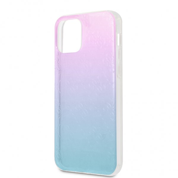 Guess iPhone 12 Pro Max Kuori 3D Korotettu Sininen