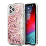Guess iPhone 12/iPhone 12 Pro Kuoret Liquid Glitter Pink