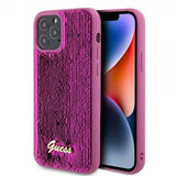 Guess iPhone 12/iPhone 12 Pro Suojakuori Sequin Fuschia