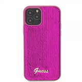 Guess iPhone 12/iPhone 12 Pro Suojakuori Sequin Fuschia