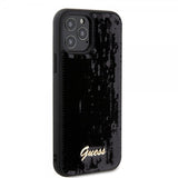 Guess iPhone 12/iPhone 12 Pro Suojakuori Sequin Musta