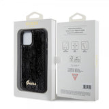Guess iPhone 12/iPhone 12 Pro Suojakuori Sequin Musta
