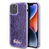 Guess iPhone 12/iPhone 12 Pro Suojakuori Paljetti Violetti