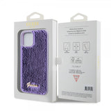 Guess iPhone 12/iPhone 12 Pro Suojakuori Paljetti Violetti
