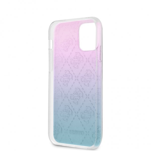 Guess iPhone 12 Mini Kuori 3D Raised Sininen