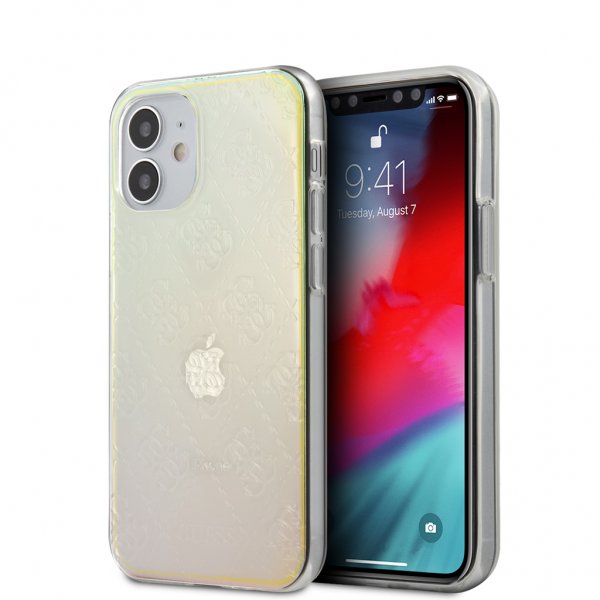 Guess iPhone 12 Mini Kuori 3D Raised Iridescent