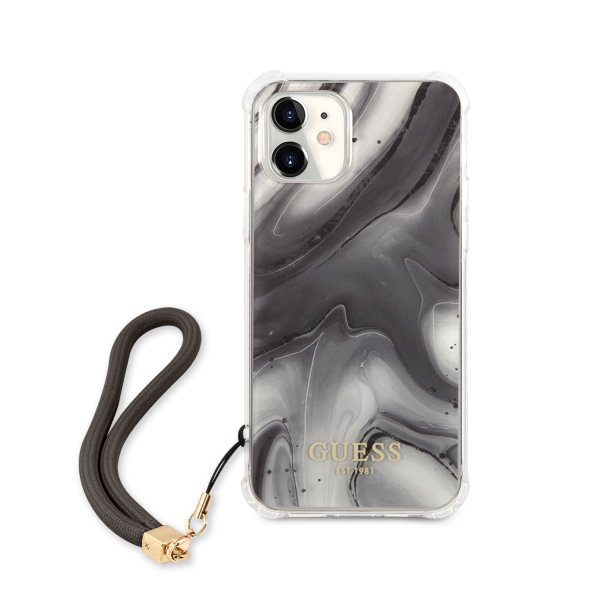 Guess iPhone 12 Mini Kuori Marble Harmaa