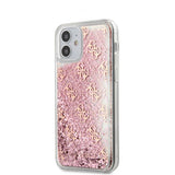 Guess iPhone 12 Mini Kuori Liquid Glitter Pinkki