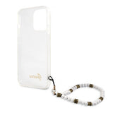 Guess iPhone 13 Pro Suojakuori Pearl Handle Script Logo White