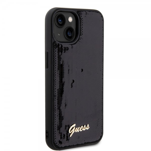 Guess iPhone 13 Sequin -suojakuori, musta
