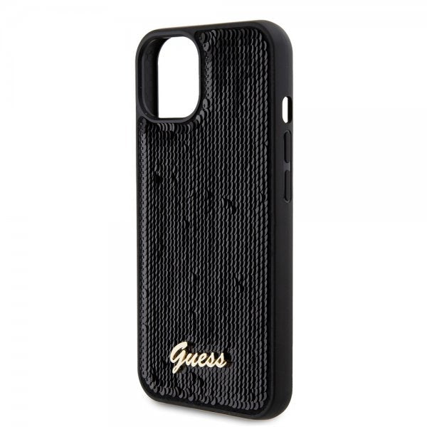 Guess iPhone 13 Sequin -suojakuori, musta