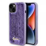 Guess iPhone 13 Sequin Lila -suojakuori