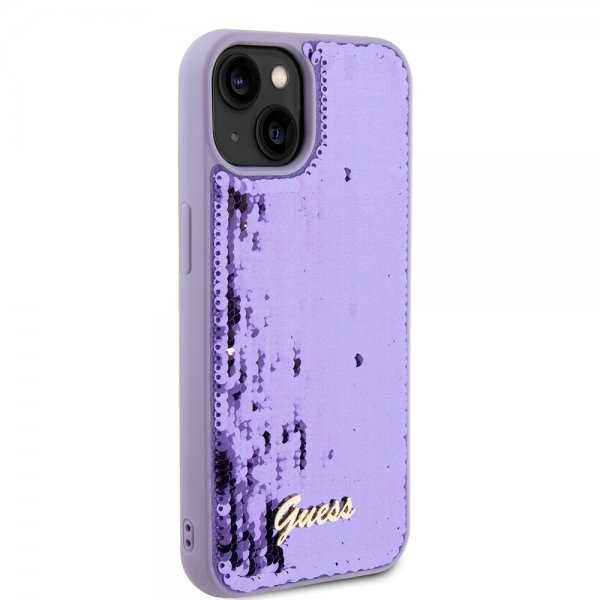Guess iPhone 13 Sequin Lila -suojakuori