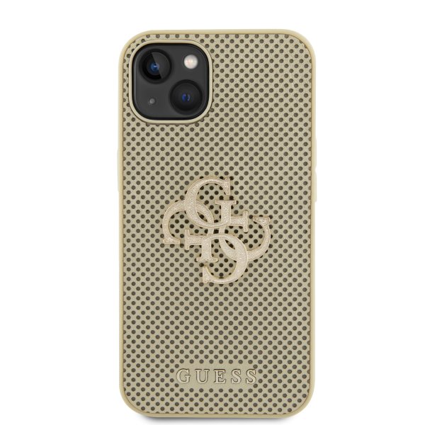 Guess iPhone 13 Kuori Perforated Glitter Kulta