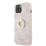 Guess iPhone 13 Mini Kuori Sormusteline Vaaleanpunainen