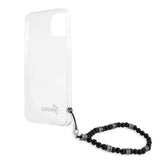 Guess iPhone 13 Mini Kuori Pearl Handle Script Logo Musta