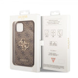 Guess iPhone 15 Plus Suojakuori 4G Logo Ruskea