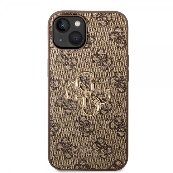 Guess iPhone 15 Plus Suojakuori 4G Logo Ruskea