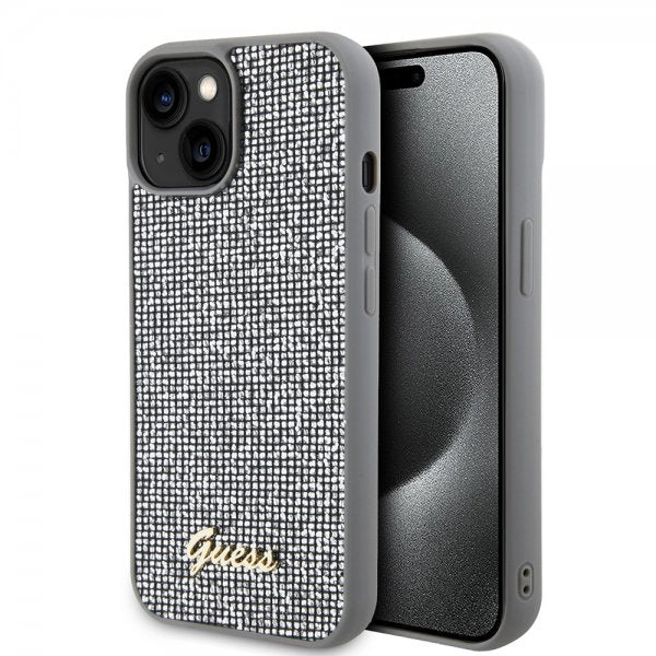 Guess iPhone 15 Kuoret Square Mirror Silver