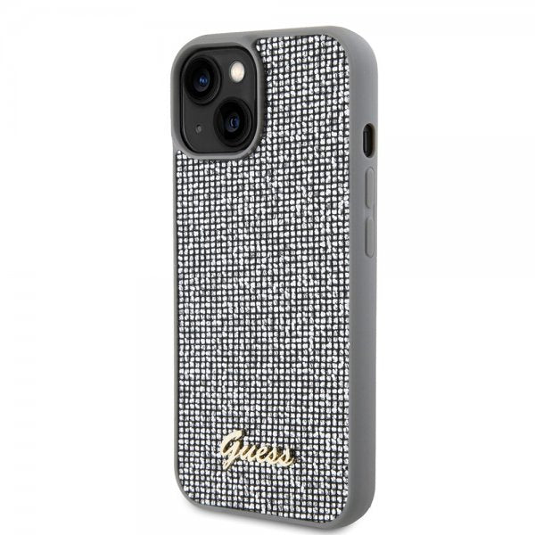 Guess iPhone 15 Kuoret Square Mirror Silver