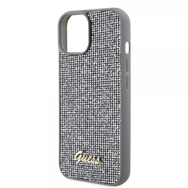 Guess iPhone 15 Kuoret Square Mirror Silver