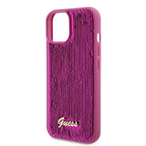 Guess iPhone 15 Kuoret Sequin Fuschia