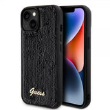 Guess iPhone 15 Kuoret Sequin Musta