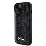 Guess iPhone 15 Kuoret Sequin Musta