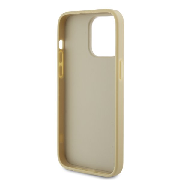 Guess iPhone 15 Pro Max Suojakuori Fixed Glitter Kulta
