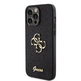 Guess iPhone 15 Pro Max Suojakuori Fixed Glitter Musta